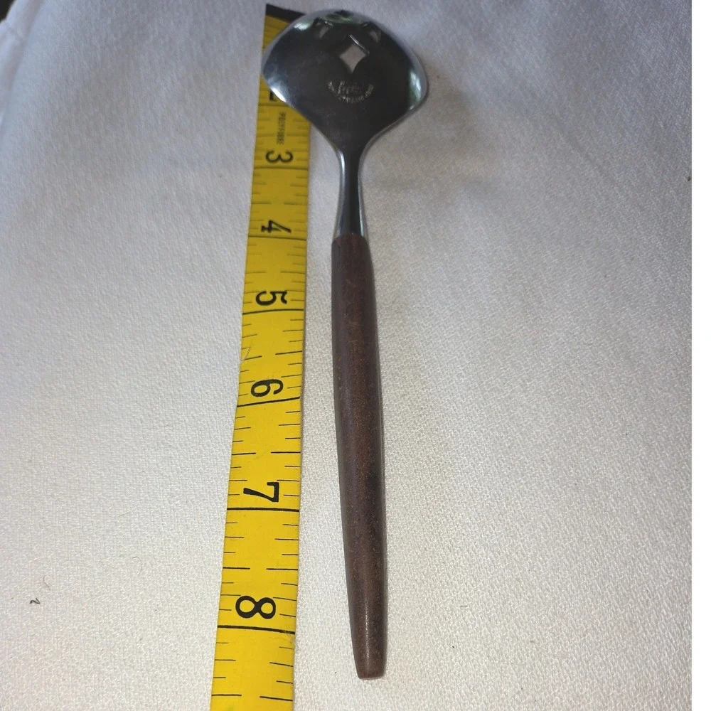 Ekco Eterna Flatware‎ Set 3 Brown MCM Canoe Muffin Stainless Japan Good Vintage